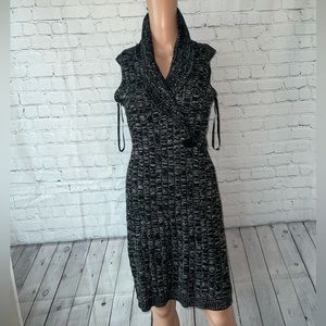 Calvin Klein Black & Gray Long Soft Sleeveless Dress size M